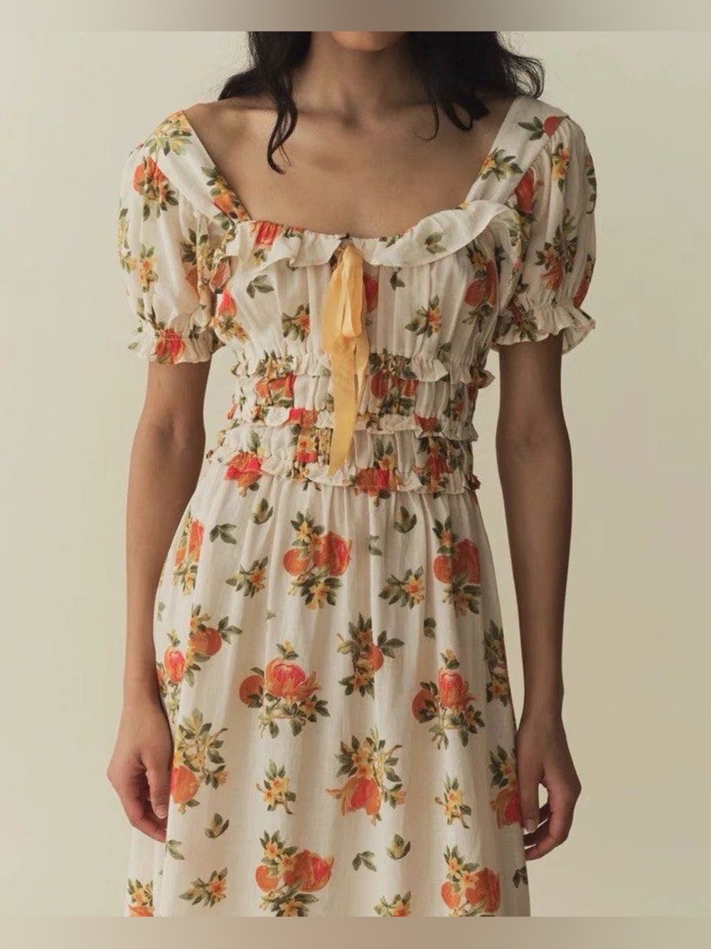 Doen Clarinet Dress in Orangerie Floral - Picture 9 of 9